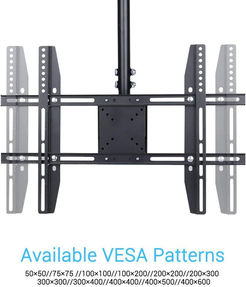 unho TV Deckenhalterung Schwenkbar Neigbar VESA 600x400 an Flachdach oder Dachschrägen für LED LCD P