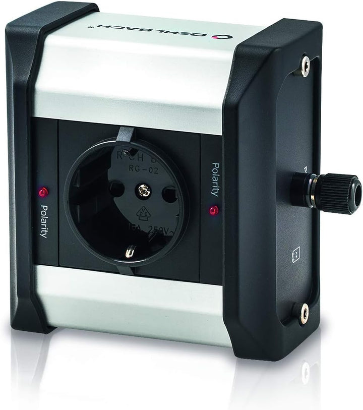 Dynavox 207410 HiFi-Steckdosenleiste Schwarz & Oehlbach Phaser - Hochwertiger Phasendetektor - Einfa