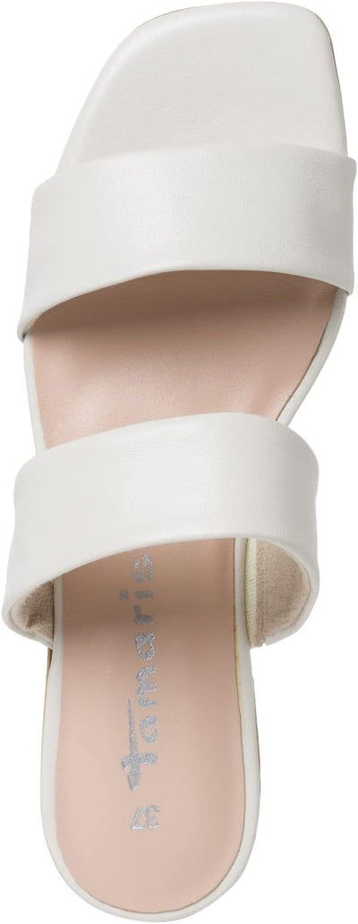 Tamaris Damen Slipper, Frauen Slip On,TOUCHit-Fussbett 40 EU Weiss White Leather, 40 EU Weiss White