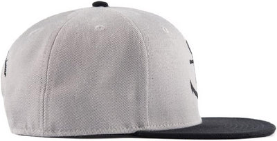 Bexxwell Snapback Cap grau/schwarz mit Anker (optimale Passform, Kappe, Black, Grey, Gray, Anchor, U