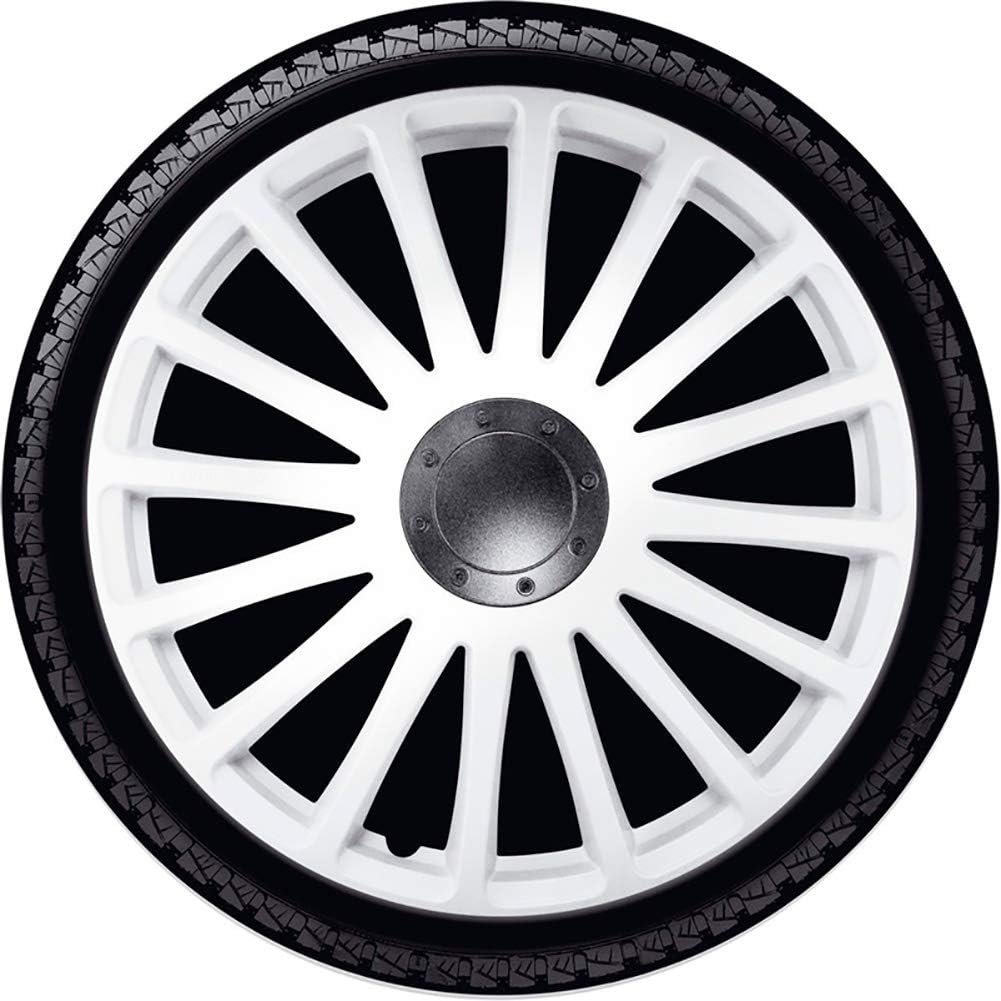 Satz J-Tec Radzierblenden Grand Prix 14-Zoll Weiss Weiss 14-Zoll, Weiss 14-Zoll