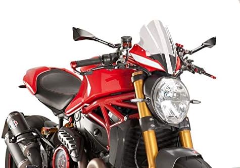 Puig 8900 W Touring Windschutzscheibe für Ducati Monster 1200 R 16 '– 17' Transparent, Transparent