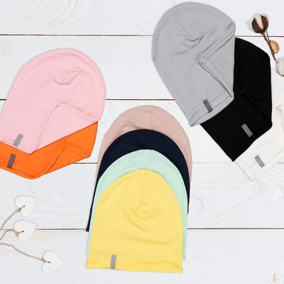 Bamboo Soft Mütze || Beanie für Damen, Herren Kind Mädchen Jungen || Sommer Herbst Frühling Long Slo