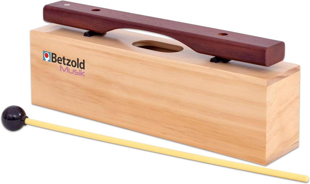 Betzold Musik - Einzelner Alt-Klangbaustein mit Schlägel - Musik-Unterricht Grund-Schule b', b'