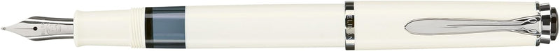 Pelikan 971853 Kolbenfüllhalter Classic M205, weiss, Feder F, 1 Stück Federbreite: F, Federbreite: F