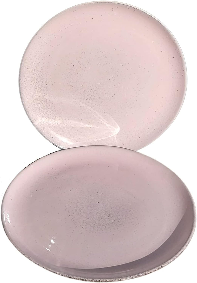 PintoCer - 2 x grosse flache Teller aus Steingut, 29 cm, Essteller für Spülmaschine und Mikrowelle