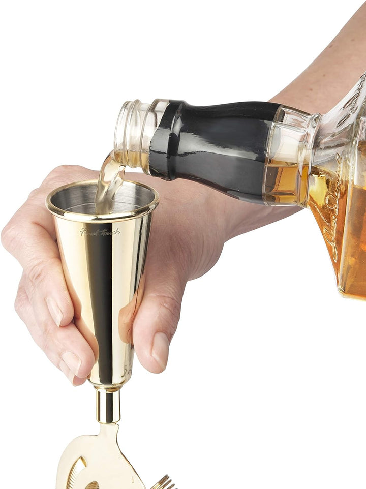 Final Touch Cocktail-Mix-Set aus Messing, multifunktional, essentielle Werkzeuge zum Herstellen, Aus