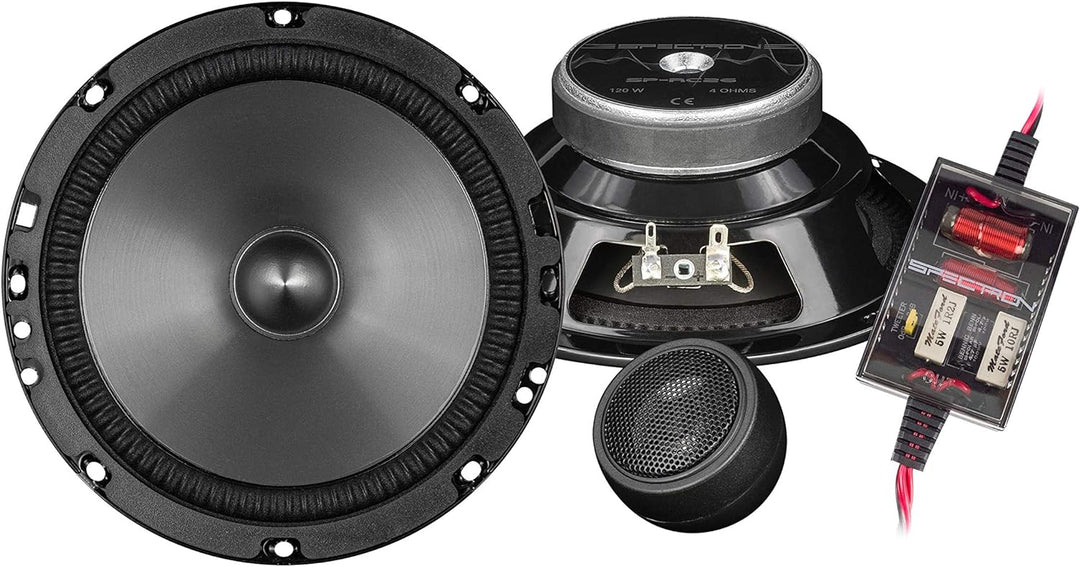 Spectron SP-RC26: Klangstarker 16,5 cm Lautsprecher für Autos und Reisemobile, 2-Wege Komponenten Sy