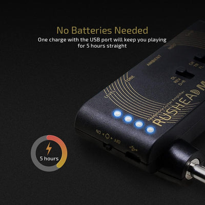 VALETON Rushead Max Mini Verstärker USB Aufladbar Portabel Hosentasche Gitarre Kopfhörerverstärker S