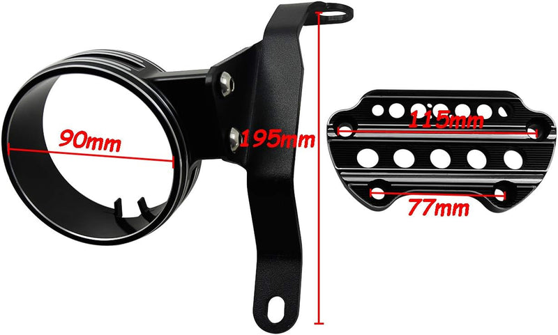 HDBUBALUS Speedometer Relocation Mount Bracket Instrument Bracket Fit for Harley Sportster XL883 Cus