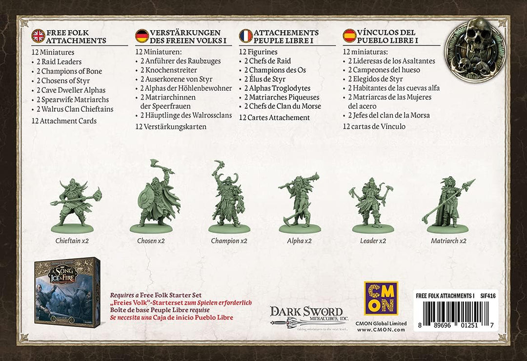 CMON | A Song of Ice & Fire – Verstärkungen des Freien Volks I | Erweiterung | Tabletop | 2 Spieler