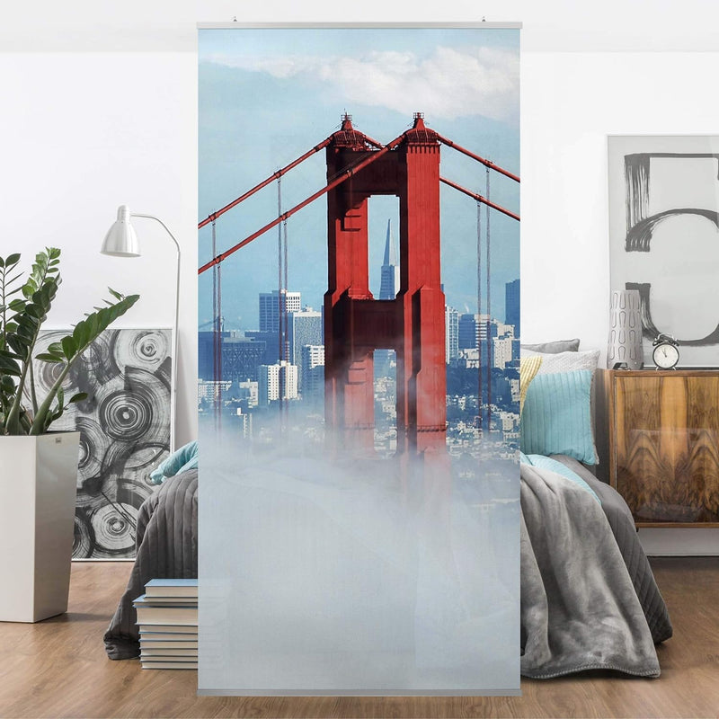 Bilderwelten Raumteiler Good Morning, San Francisco! 250x120cm inkl. transparenter Halterung, inkl.