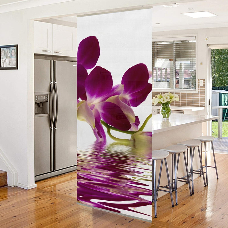 Bilderwelten Raumteiler Pink Orchid Waters 250x120cm inkl. transparenter Halterung, inkl. transparen