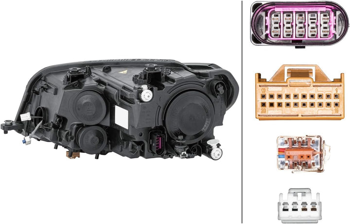 HELLA 1EL 012 286-221 Bi-Xenon/DE/LED-Hauptscheinwerfer - rechts - für u.a. VW Caddy IV Box (Saa, Sa