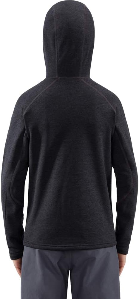 Haglöfs Fleecejacke Kinder Heron Hood wärmend, atmungsaktiv, stretch beweglich 140 Slate, 140 Slate