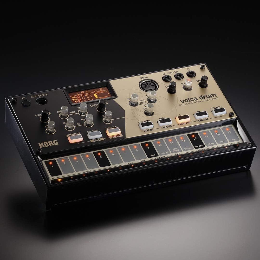 KORG volca drum Synthesizer, Digital Percussion Synth, Rhythm Machine, Analog Modeling, zum Erzeugen