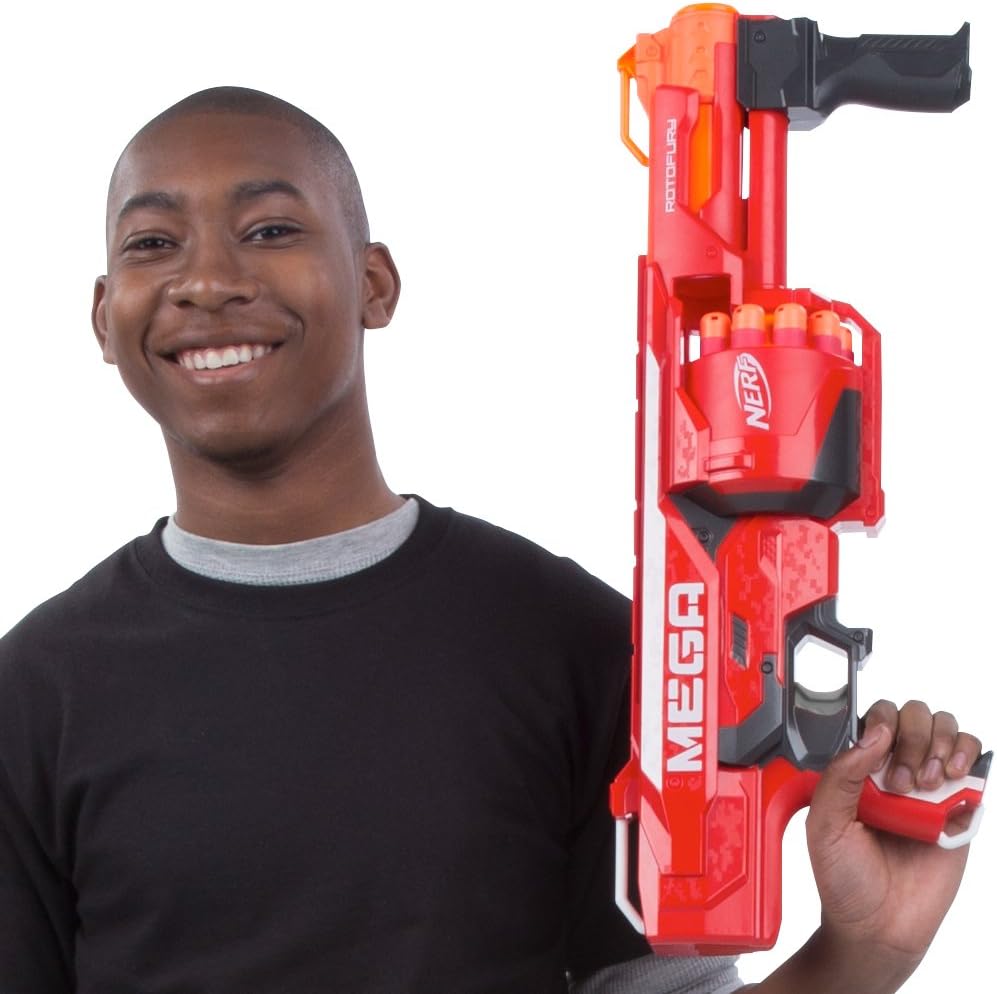 NERF Hasbro B1269EU4 - N-Strike Elite MEGA RotoFury, Spielzeugblaster