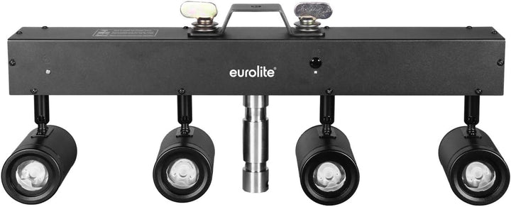 EUROLITE LED KLS-60 WW Kompakt-Lichtset | Leiste mit 4 lichtstarken, warmweissen Spots, QuickDMX-Buc