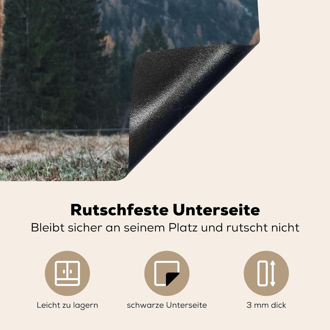 KitchenYeah© Herdabdeckplatte Einteilig Küche Herdabdeckung Ceranfeld Herdabdeckplatten Anti Rutsch