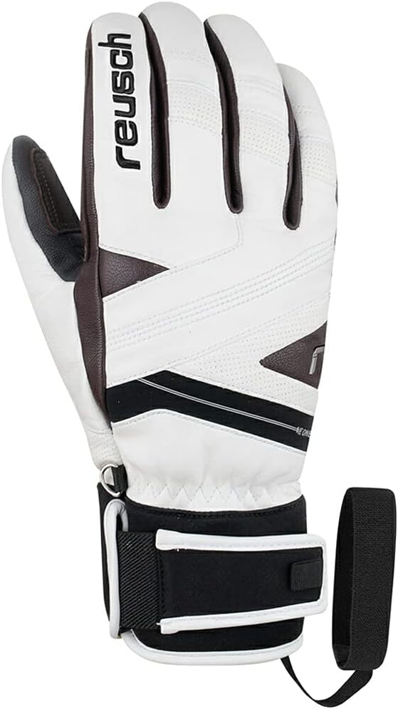 Reusch Damen X extra Warmer, wasserdichter und atmungsaktiver Skihandschuh 8 EU Blanc, 8 EU Blanc