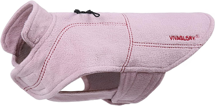 VIVAGLORY Hunde-Fleeceweste, Hundepullover für Kaltes Wetter für Grosse Hunde, Verstellbare Winterkl