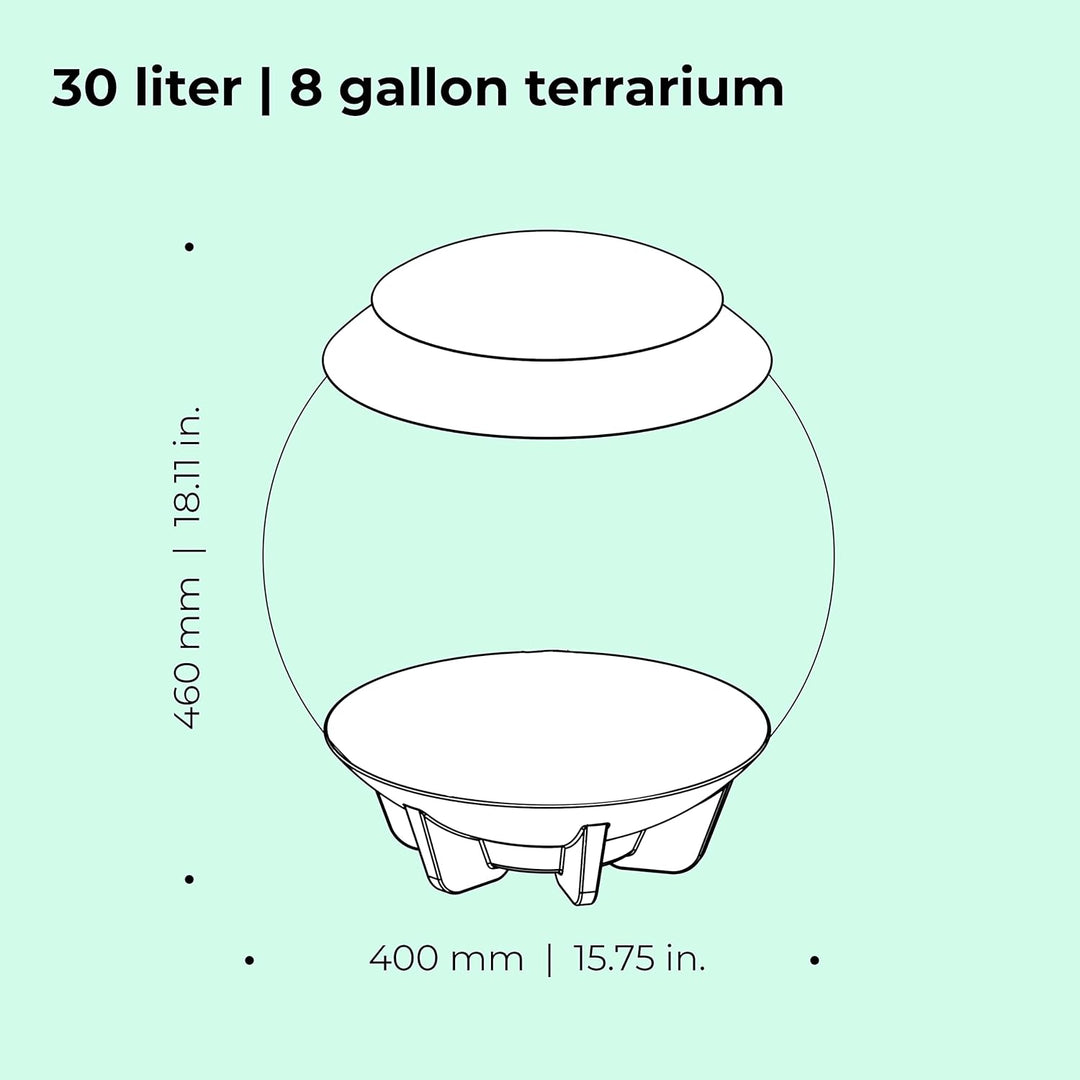 biOrb AIR 30 weiss - Terrarium mit LED-Beleuchtung / Acryl-Becken zur Pflanzenpflege / für empfindli