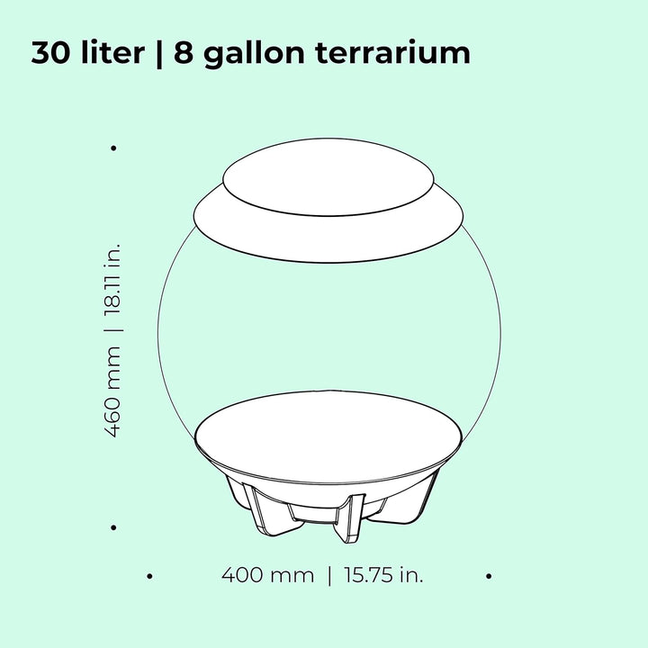 biOrb AIR 30 weiss - Terrarium mit LED-Beleuchtung / Acryl-Becken zur Pflanzenpflege / für empfindli