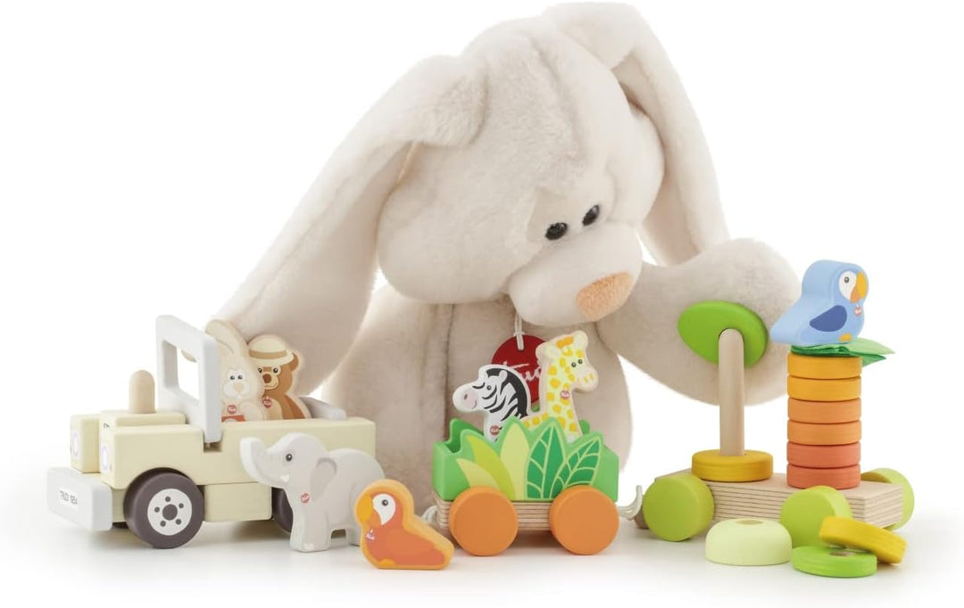 John Adams , Sevi - Safari Train Playset: Christmas, Baby Shower, Birthday or Christening Gift for K