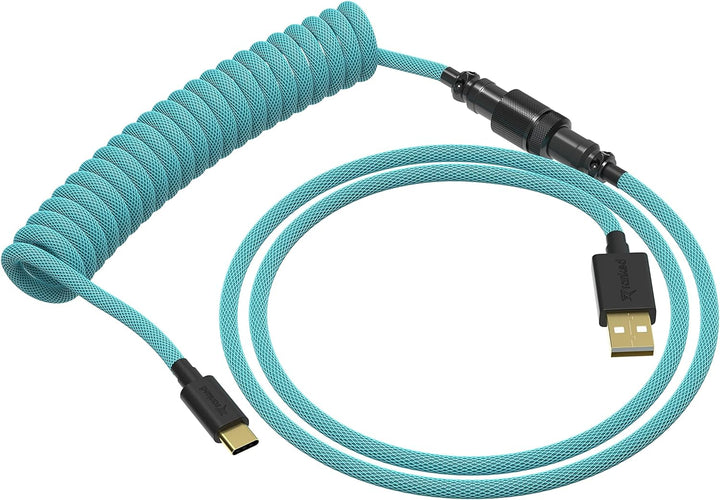 Ranked Coiled Cable | Handgefertigtes Double-Sleeved Geflochtenes Kabel | USB Typ C auf A | 5-Pin Av