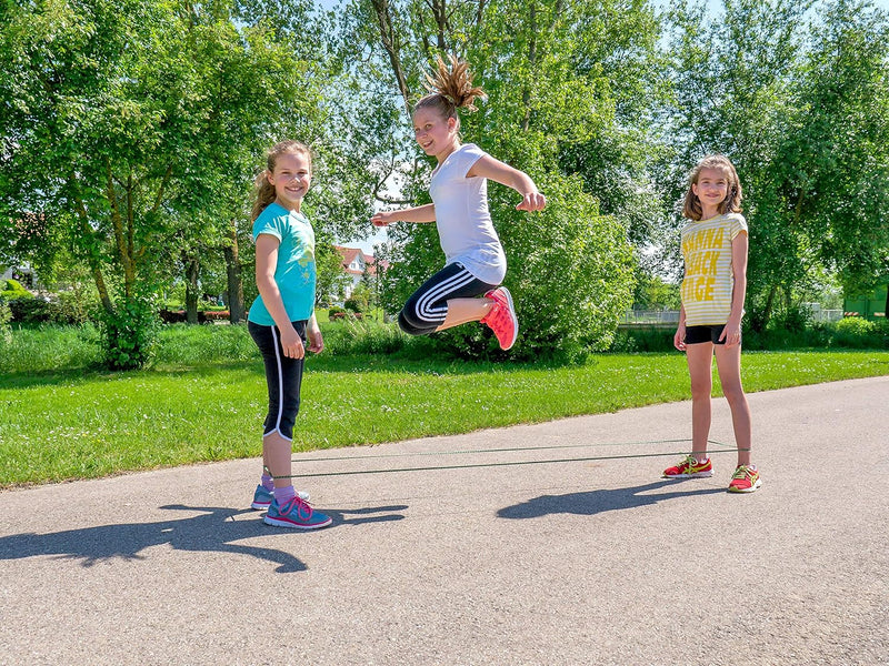 Betzold Sport - Gummitwist Kinder - Hüpfgummi-Set Hüpfspiel Wurm 10 Stück, Wurm 10 Stück