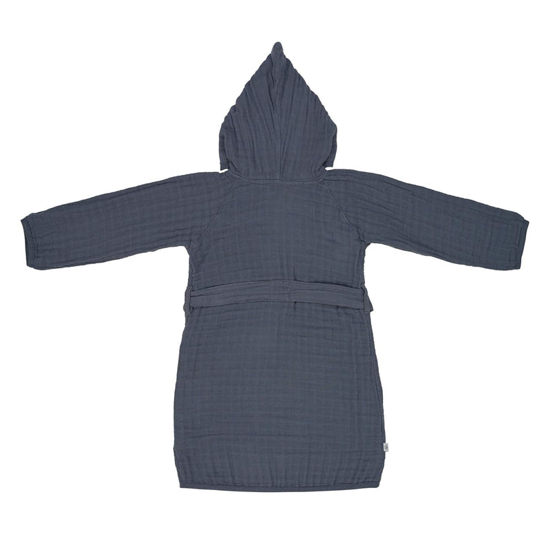 Lässig 1312013401-36 Muslin Bathrobe navy, 24-36 months, blau, 240 g 2-3 Jahre Navy, 2-3 Jahre Navy