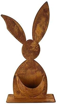 Pflanz-Hase 60cm Metall Rost Gartendeko Edelrost Gross