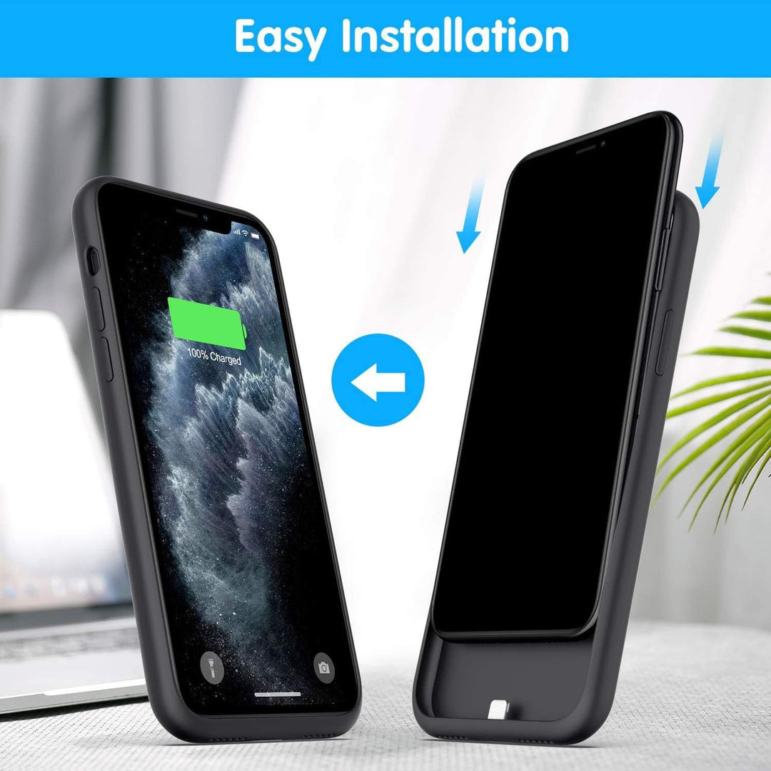 iPosible Akkuhülle für iPhone 11 Pro Max,7800mAh Zusatzakku Ladehülle Handyhülle Akku Battery Case P