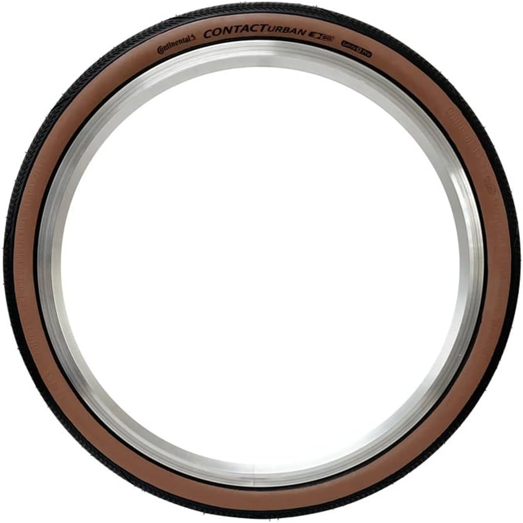 Continental Unisex-Adult Contact Urban Tire, Black/Brown, 16", 16 x 1.35