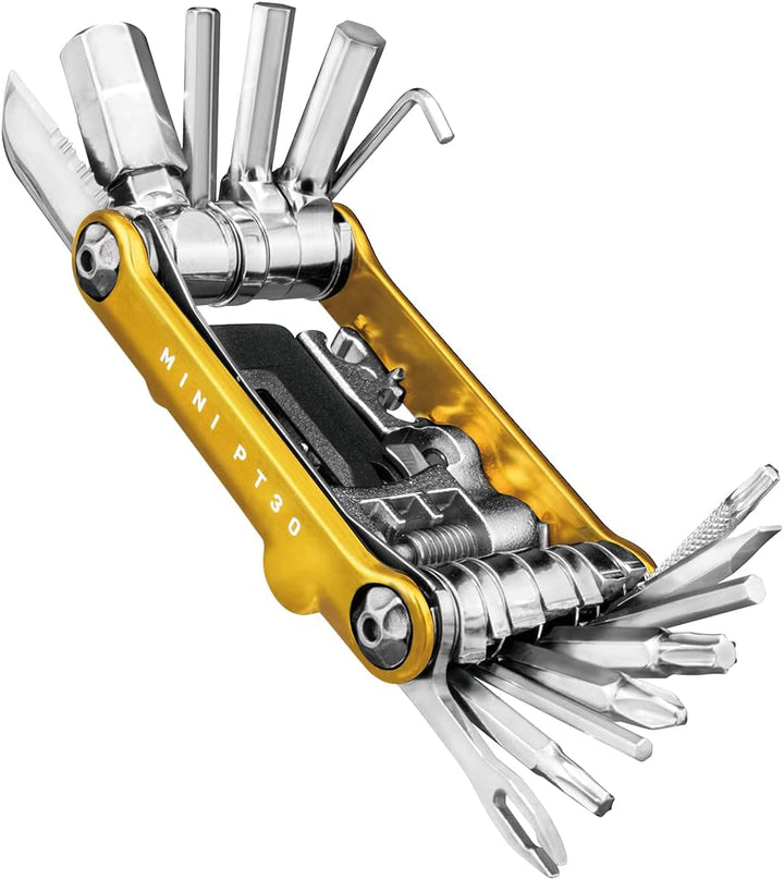 Topeak Unisex – Erwachsene Mini PT30 Multitool, Gold, 7,4 x 4 x 1,9 cm Einzelbett, Einzelbett
