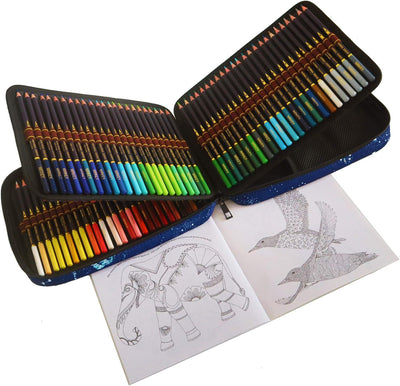 Professionelle Buntstifte Set - 120 Buntstifte Kunst-Set mit weiche Farbmine, vorgespitzt, hochwerti