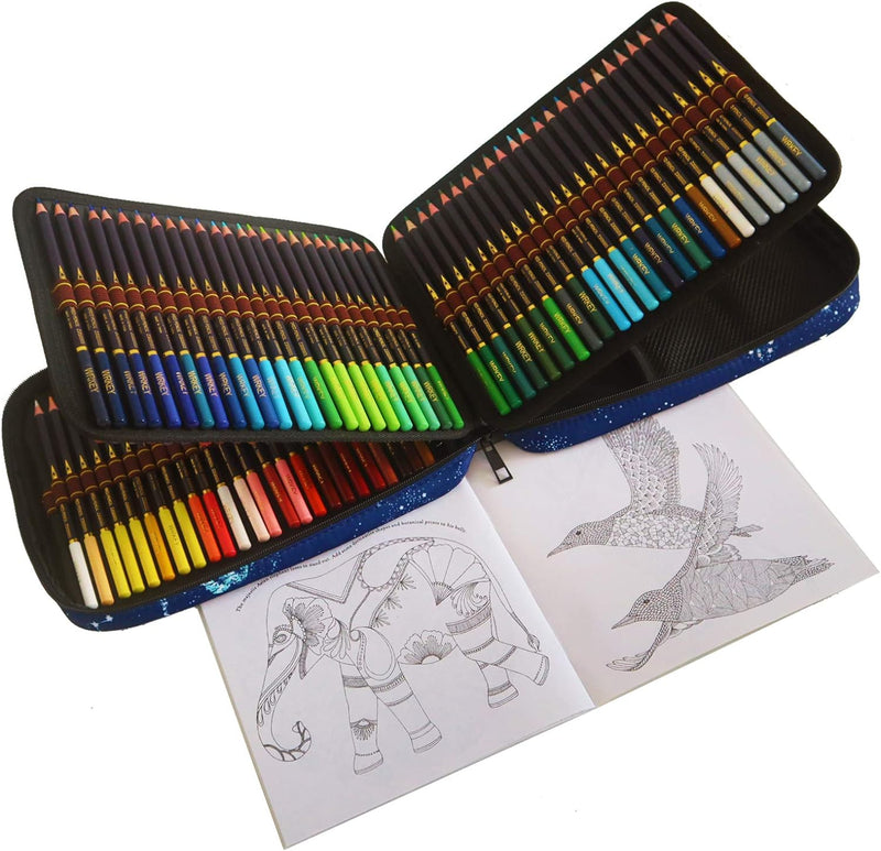 Professionelle Buntstifte Set - 120 Buntstifte Kunst-Set mit weiche Farbmine, vorgespitzt, hochwerti