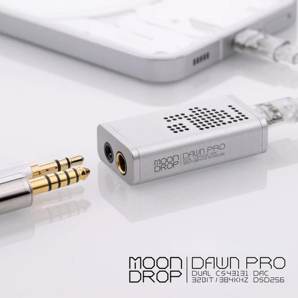 MOONDROP DAWN Pro Protable USB DAC/AMP Dual CS43131 DAC 32Bit/384kHz DSD256 Decoder Heasphone Verstä