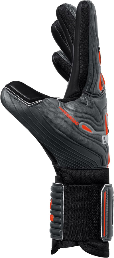 Erima Unisex Flex-ray Hardground Torwarthandschuh 9 fiery coral/schwarz, 9 fiery coral/schwarz