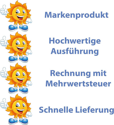 Kleberio® Parkplatz Schild 52 x 11 cm - Besucher - mit Einschlagpfosten 0,75 Meter (75cm) und Montag