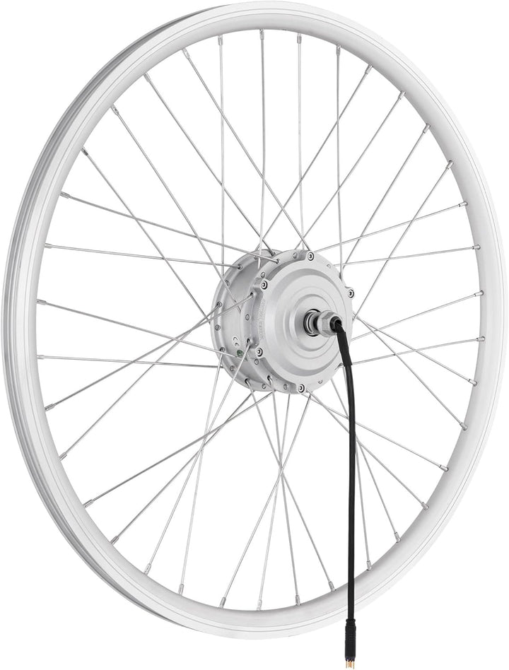 windmeile | E-Bike Nabenmotor Vorderrad, eingespeicht, Silber, 20''/26''/28'', 36V/48V, 250W, E-Bike