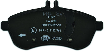 HELLA PAGID 8DB 355 012-581 Bremsbelagsatz - T1622 - Dicke/Stärke: 20.6mm - Bremssystem: Lucas - für