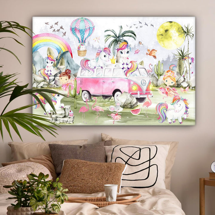 MuchoWow© Leinwände Gross 120x80 cm XXL Wall Decoration Bilder Kinderzimmer Mädchen Pictures Canvas