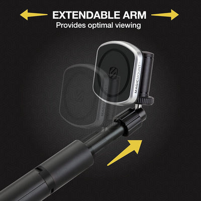 Scosche MP2TR1-SP MagicMount Pro 2 Stativ/Selfie-Stick Handyhalterung mit verstellbarem Arm Stativ m