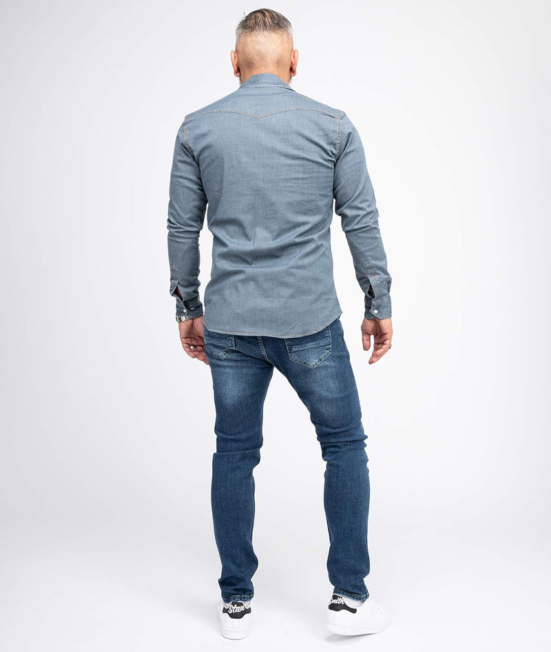Indumentum Jeans Herren Slim Fit Hose Stretch 29W / 30L Blau - Is-300, 29W / 30L Blau - Is-300