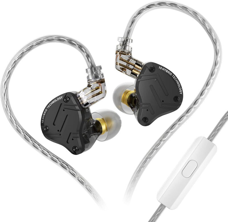 CCA KZ ZS10 PRO X In Ear Monitore Upgrade Version 4BA+1DD 5 Treiber IEM Kopfhörer HiFi Metall kabelg