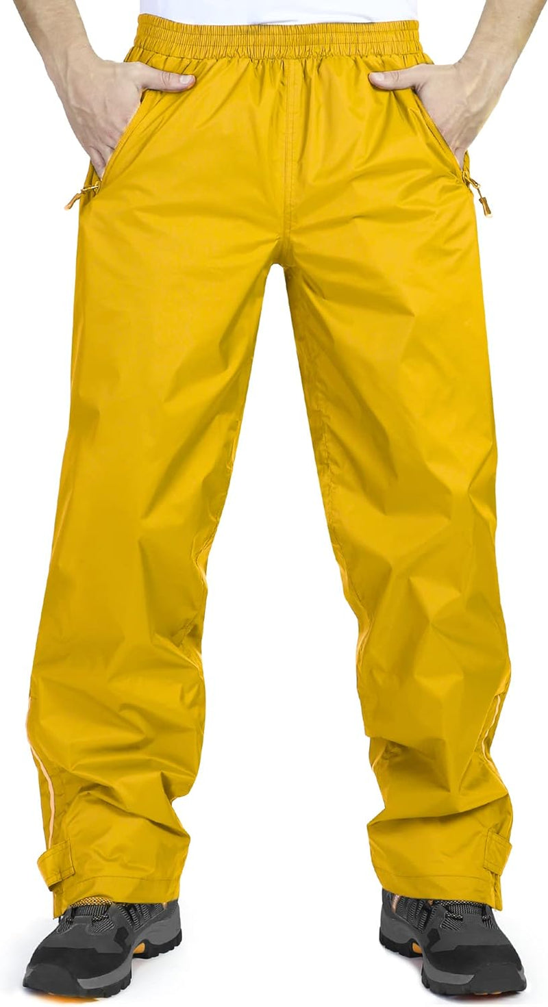 33,000ft wasserdichte Regenhose für Herren Leichte Regenhose Winddichte Outdoorhose zum Wandern Camp