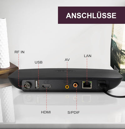 XORO HRK 7820 - HD Receiver für digitales unverschlüsseltes Kabelfernsehen (DVB-C), HDMI Anschluss,