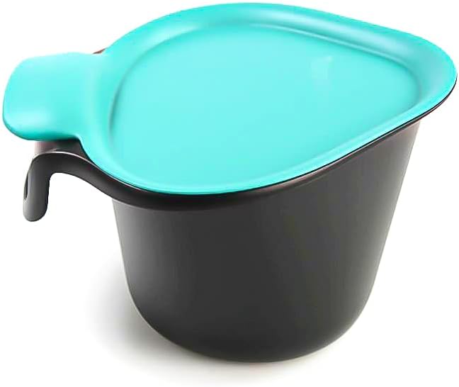 Tupperware Küchenhelfer Tischmüll Adretto 2,5 L schwarz-türkis Bio Alles in Reinen