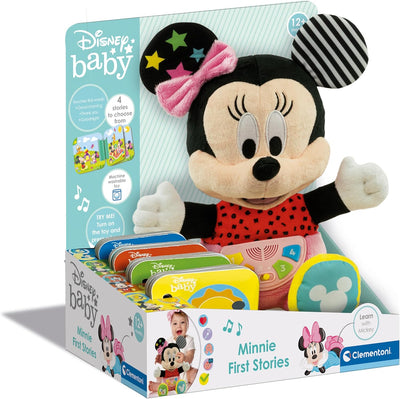 Clementoni 61370 Disney Baby Minnie Interaktive Kleinkind Kinder 1 Jahr, Geschichtenerzähler und Büc